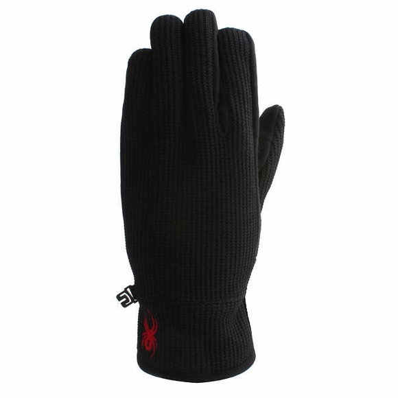 Spyder Sweater Knit Bonded Fleece Gloves - Picture 4 of 4